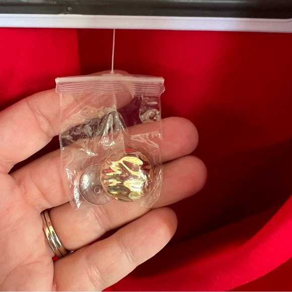 Sincerely Jules True Red Double Breasted Military Look Blazer Jacket Size Large - Picture 4 of 5